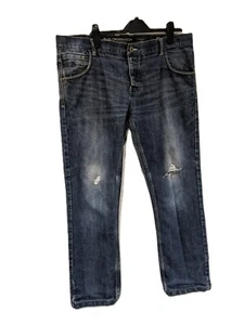 Crosshatch Jeanswear Blau Regular Fit Denim Baumwollmischung Herrenbekleidung - Preloved - Bild 1 von 8