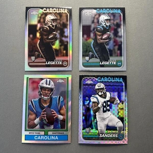 Juego de radiocontrol Topps 2024 cromado Xavier Legette sepia Bryce Young Refractor Panthers - Imagen 1 de 7