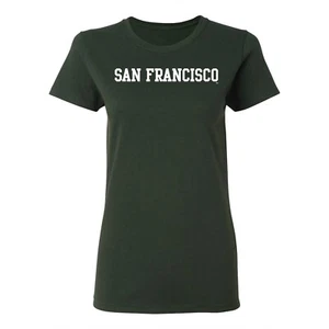 University of San Francisco Dons Basic Block Women's T-Shirt - Forest - Picture 1 of 4