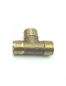 Pipe Tee Brass 1/2” Male BSPT 3 way Oil Fuel Water Air B-35 - Bild 1 von 1
