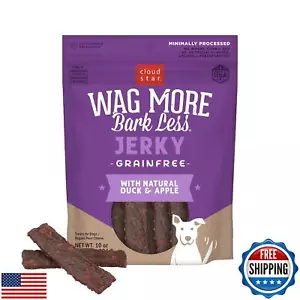 Cloud Star Wag More Bark Less 10 oz Grain Free Jerky Dog Treats with Duck and - Picture 1 of 5