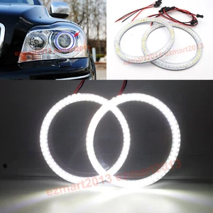 LED halo rings for Volvo XC90 Xenon headlight 08-14 angel eye Demon DRL lamp - Picture 1 of 16