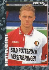 062 GEOFFREY CLAEYS # BELGIUM FEYENOORD STICKER PANINI VOETBAL 97