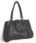 Coach F18751 Black Smooth Leather Handbag