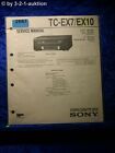 Sony Service Manual TC EX7/EX10 Cassetta Deck (#2667)