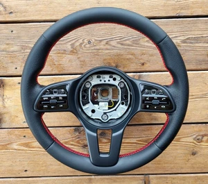 NEW LEATHER Steering Wheel for Mercedes Benz Sprinter W907 W910 W213 W238 - Picture 1 of 16