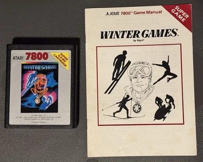Winter Games Atari 7800 1987 TESTED Epyx - Image 1 of 3