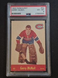 Gerry McNeil 1955-56 Parkhurst #52 PSA 6 - Picture 1 of 2