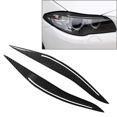 For BMW 5 Series F10 Sedan 2014-2016 2x Headlight Eyebrows Eyelids Cover Trim - Изображение 1 из 4