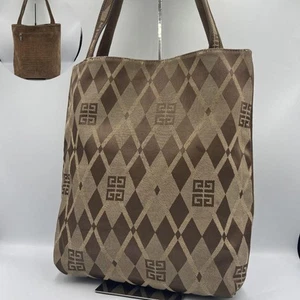 GIVENCHY Reversible 2way Tote Bag All-over Pattern Used Excellent+ From Japan - Picture 1 of 8