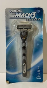 Gillette Mach 3 Turbo rasoio e cartuccia vintage 2001 - Foto 1 di 3