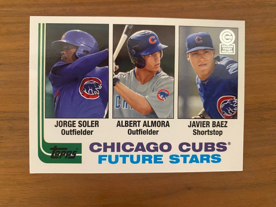 2013 Topps Archives Cubs Future Stars (Soler, Almora, Baez) - Image 1 of 2