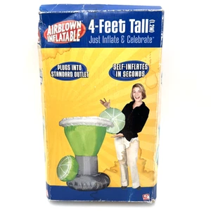 Inflatable Margarita Airblown Inflatable 4ft Decoration Gemmy 2004 With Box - Picture 1 of 8