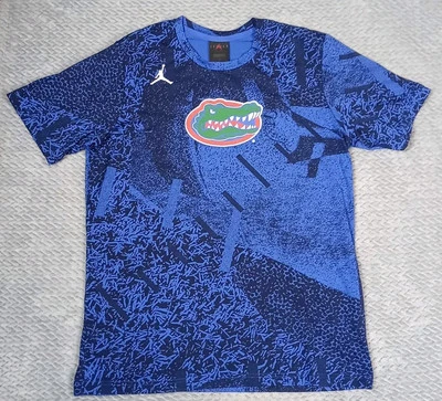 Florida Gators Jordan Shirt Mens M Blue Geo University Football Standard Fit EUC - Image 1 of 4