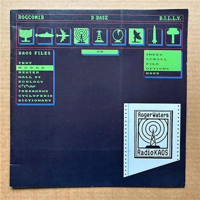 ROGER WATERS RADIO KAOS PROGRAMME LP sized booklet with poster stapled inside +  - Image 1 of 2