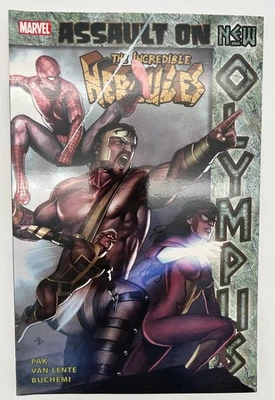 The Incredible Hercules Assault on New Olympus - Libro de bolsillo Marvel Trade 2010 casi nuevo Foto 1 de 3