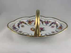 Cuenco vintage Schumann Renania con mango floral con flores de vestir - Imagen 1 de 10