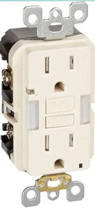 Leviton GFNT1-3W 15A 120V GFCI Outlet - Tamper Resistant W Nightlight - Picture 1 of 8