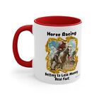 Fast Track To Empty Pockets | Humorous Horse Racing Accent Coffee Mug 11Oz
