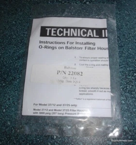 PARKER BALSTON Seal Kit 22082 / 22082 For Model 37/12 37/25 - BRAND NEW! - Picture 1 of 2