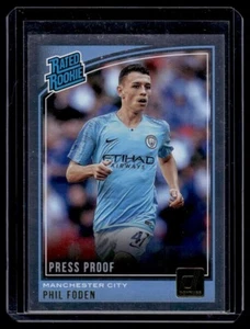 2018-19 Panini Donruss Press Proof Silver #179 Rated Rookie Phil Foden Man City - Bild 1 von 2