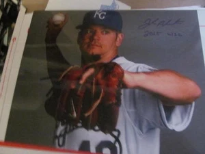 Joe Blanton Kansas City Royals Signed 8x10 Photo COA Inscription - Picture 1 of 1