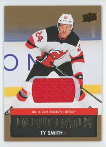 2021-22 Upper Deck Debut Dates Jersey Ty Smith #DD-8