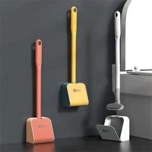 Silicone Bristles Golf Toilet Brush with Holder Creative Cleaning Brush Set - Foto 1 di 15