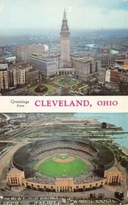 Postcard OH: Greetings from Cleveland, Ohio, Multiview, Posted 1960 - Picture 1 of 2