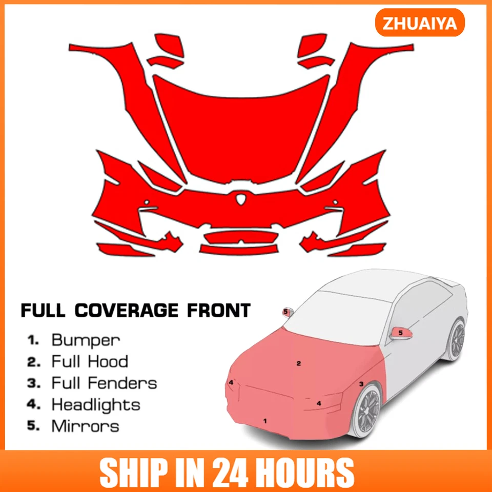 PreCut Paint Protection Film PPF Kit For Lamborghini Huracan LP580-2 2017-2019 - Imagem 1 de 4