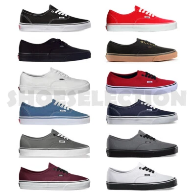 Vans Authentic Classic Sneakers Unisex Canvas Shoes New In Box - Image 1 of 2