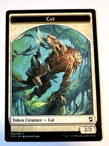 MTG Magic The Gathering Commander 2018 Token Creature  Cat   Angel LP - Picture 1 of 2
