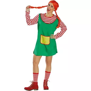 DAMEN FRECHE GÖRE KLEID Karneval Fasching Frechdachs Ringelshirt Kostüm 42 L-XL - Bild 1 von 2
