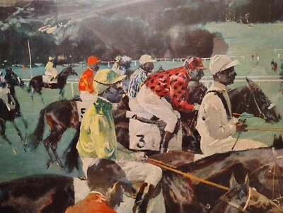 Ricardo Arenys (Español 1914-1977) "Al principio"..Gran impresión digital de carrera.. Foto 1 de 4