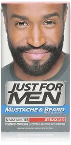 Just for Men Brush-In Color Gel for Mustache Beard Jet Black M-60 (Pack of 6) - Picture 1 of 1