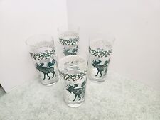 Tienshan Folkcraft Moose Country 16 Oz Glasses Tumblers-Set of 4