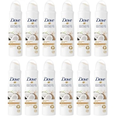12 x Dove Coconut & Jasmine Nourishing Secrets Antiperspirant Deodorant Spray - Image 1 of 3