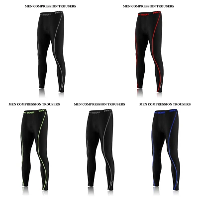 Mens Boys Thermal Compression Tights Base Layer Warm Running Gym Trouser Active - Image 1 of 4