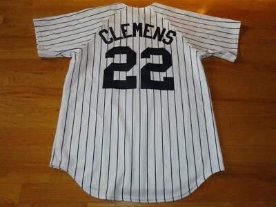 Majestic Roger Clemens Nº 22 New York Yankees Camiseta de Béisbol con Botones (MED) Foto 1 de 4