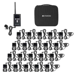 Sistema de guía turístico de actualización Retekess T130S (1 transmisor 20 receptores) + estuche de transporte - Imagen 1 de 18