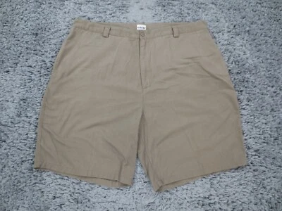 Pantalones Cortos Puritan Para Hombre 42 Gris Mezcla Sarga Frontal Plano Chino Bolsillos Informales Foto 1 de 4