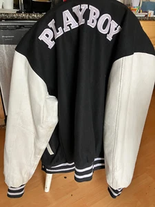 Playboy letterman varsity bomber jacket . reversable . #Hefner #magazine . (XL) - Picture 1 of 7