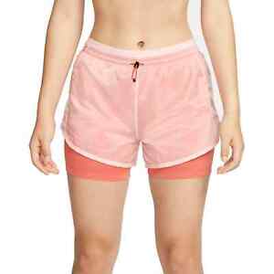 NWOT $50 Nike Icon Clash Tempo Luxe Pink 2-in-1 Running Shorts DM7739-610 XS