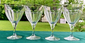 Royal Crystal Rock "Vivace" 6 1/2” Water/Wine Glasses Set Of 4 - Picture 1 of 11