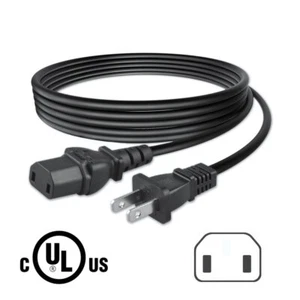 UL 6.6ft AC Power Cord For Dayton Audio SPA500DSP Subwoofer Amplifier 2-Prong - Picture 1 of 6