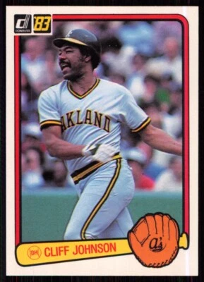 1983 Donruss Cliff Johnson Oakland Athletics #601 - Image 1 of 2