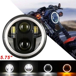 For Honda VTX1300 C R S VTX1800F3 5.75" Motrocycle LED Headlight Hi-Lo DRL Lamp - Picture 1 of 12