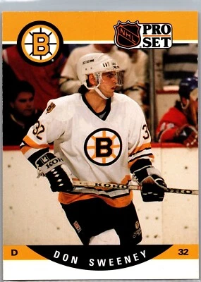 1990-91 NHL Pro Set - #412 Don Sweeney - Image 1 of 2