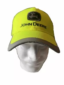 Cappello camionista giallo John Deere berretto snapback design John Deere marca pulito raro - Foto 1 di 6