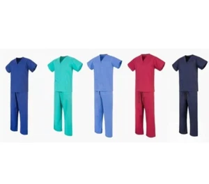 Scrubs Set Unisex Alexandra Uniform Doctor Nurse Healthcare Unisex Workwear Suit - Picture 1 of 6
